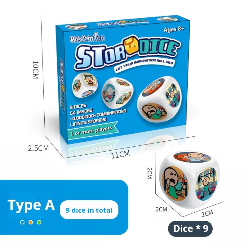 Acrylic Picture Story Dice Puzzle Game