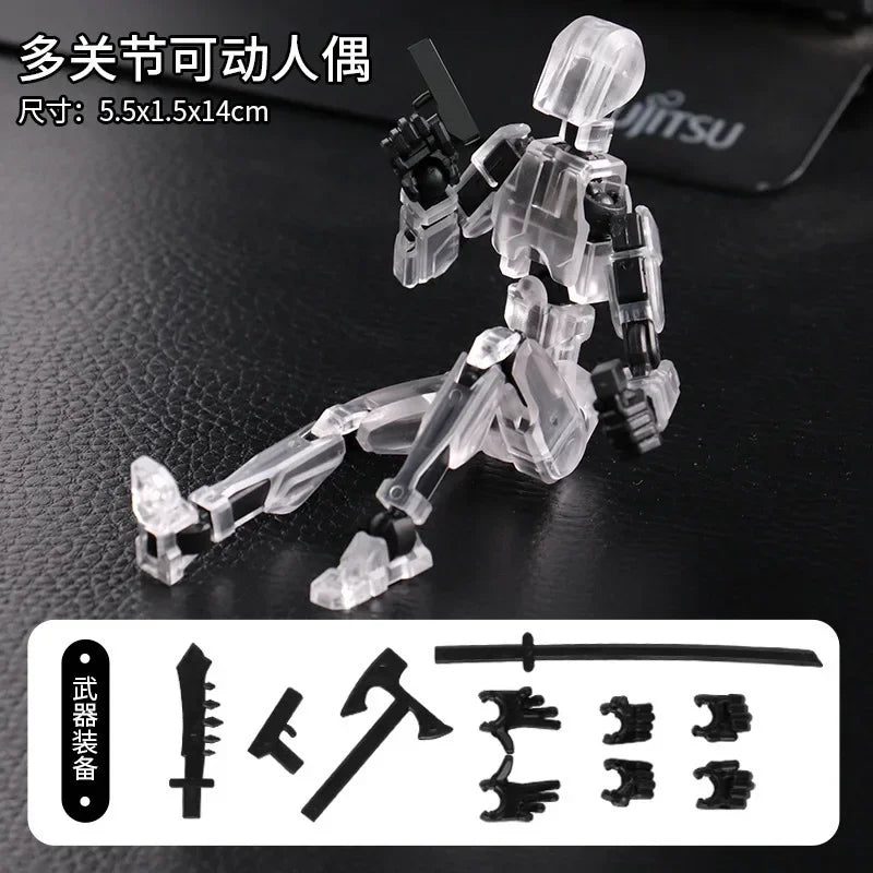 3D Printed Multi-Jointed Transforming Robot Action Figure