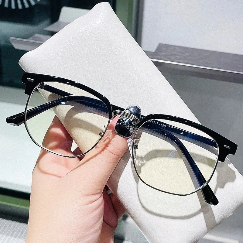 Anti-Radiation Square Glasses with Replaceable Lens