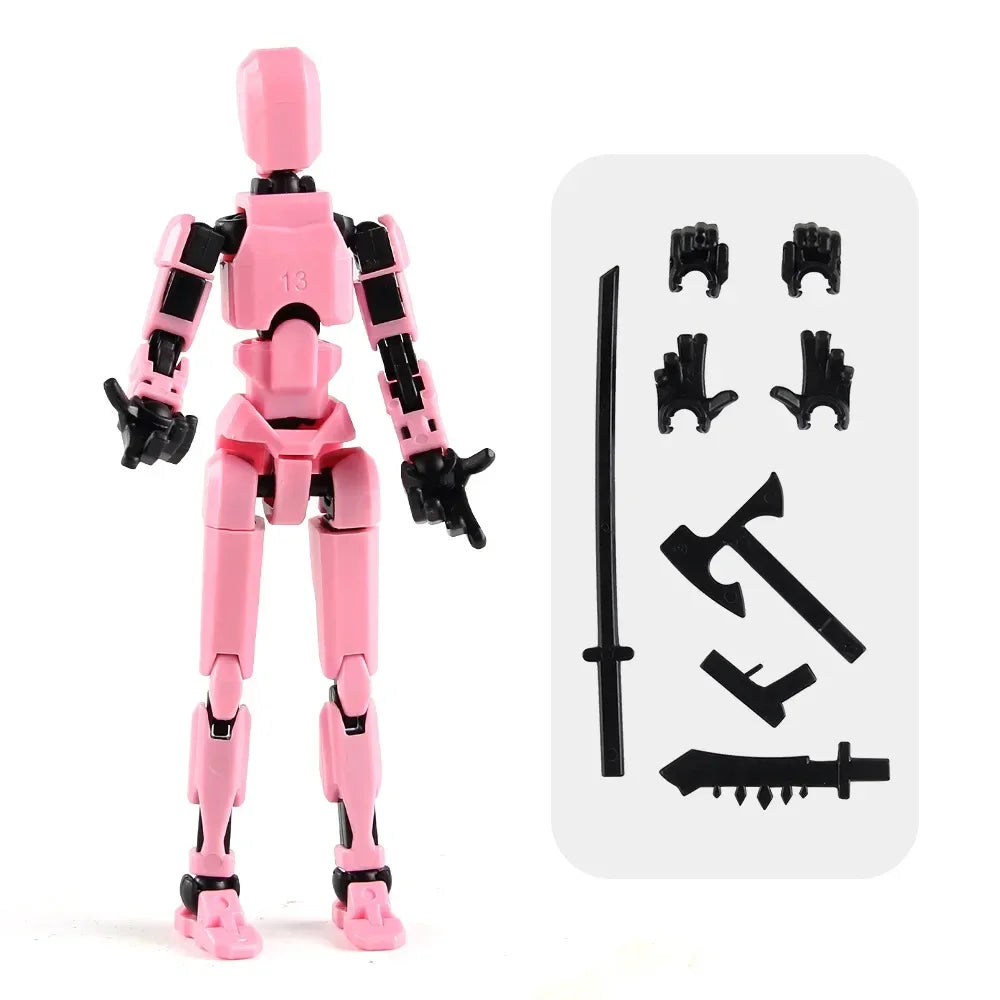 3D Printed Multi-Jointed Transforming Robot Action Figure