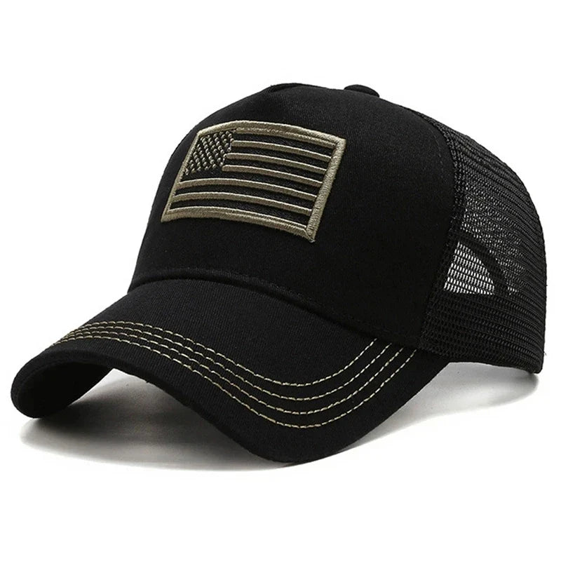 American Flag Camouflage Baseball Cap