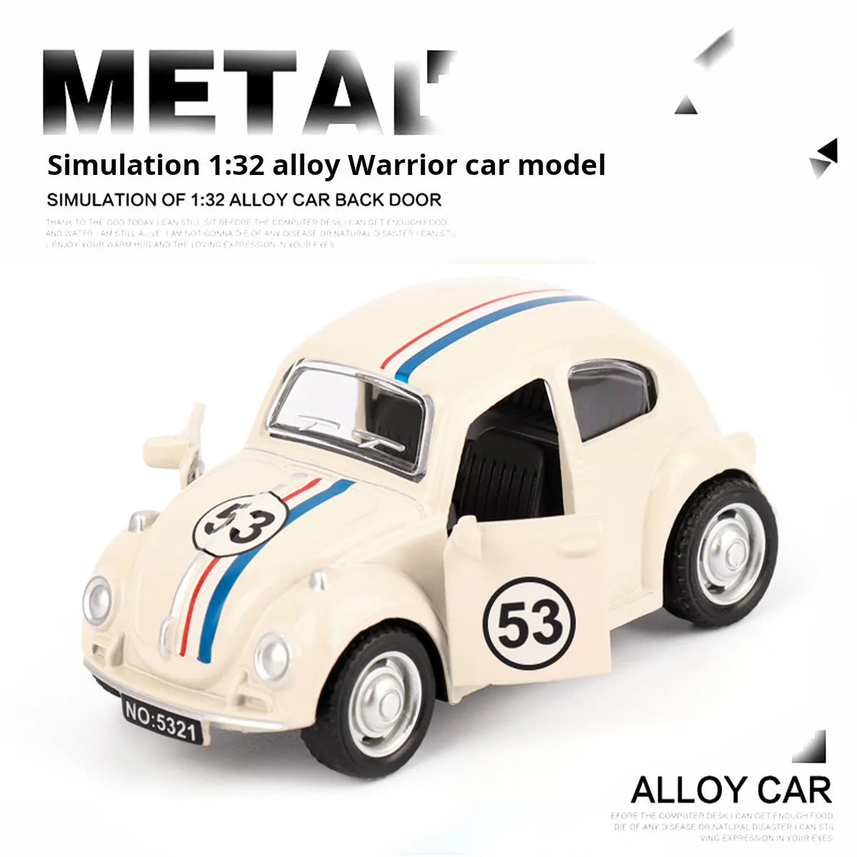 1:32 Alloy Pull-Back Thai Tricycle Diecast Toy