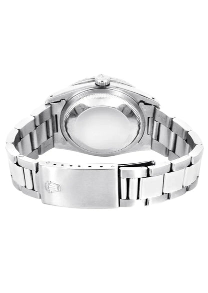 Diamond Rolex Datejust Watch 16200 | 36MM | Diamond Color Baguettes Dial | Stainless Steel | Oyster Band