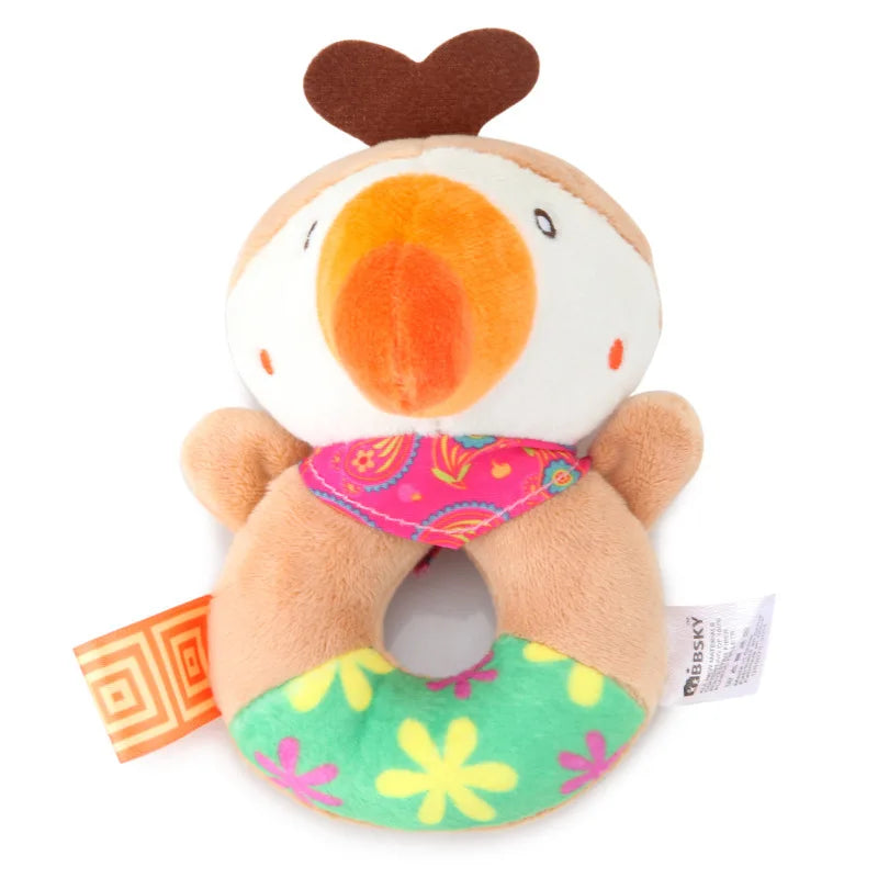 Baby Plush Animal Rattle Crib Mobile Toy