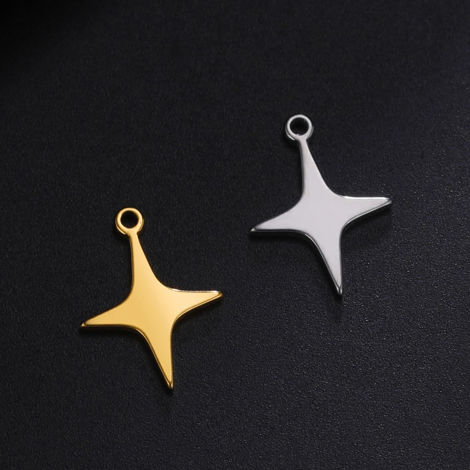 5pcs Stainless Steel Mini Charms for Jewelry Making