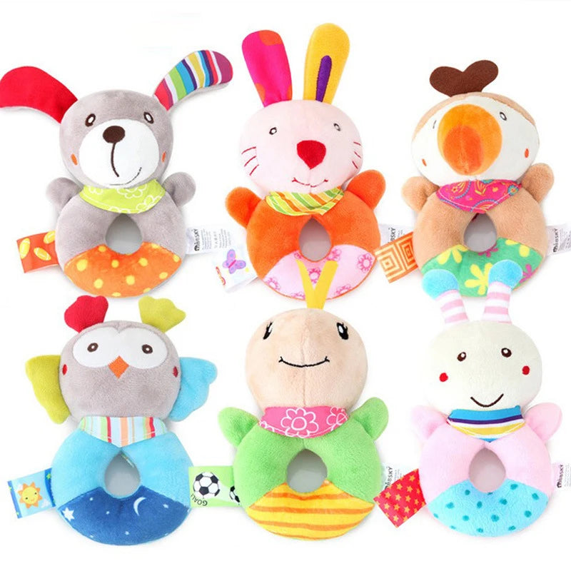Baby Plush Animal Rattle Crib Mobile Toy