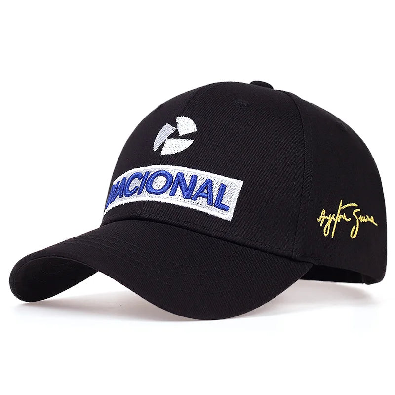 Ayrton Senna Embroidered Racing Baseball Cap