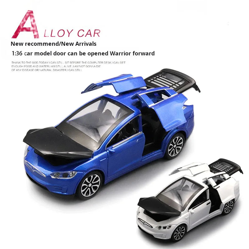 1:36 Tesla Alloy Diecast Pull-Back Toy Car