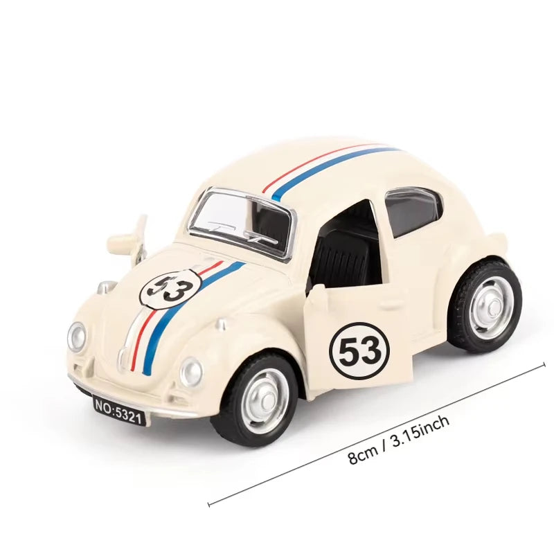 1:38 Vintage Die-Cast Pull-Back Racing Toy Car