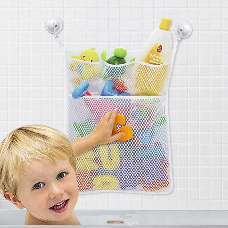 Baby Bath Toy Storage Mesh Bag with Suction Cups