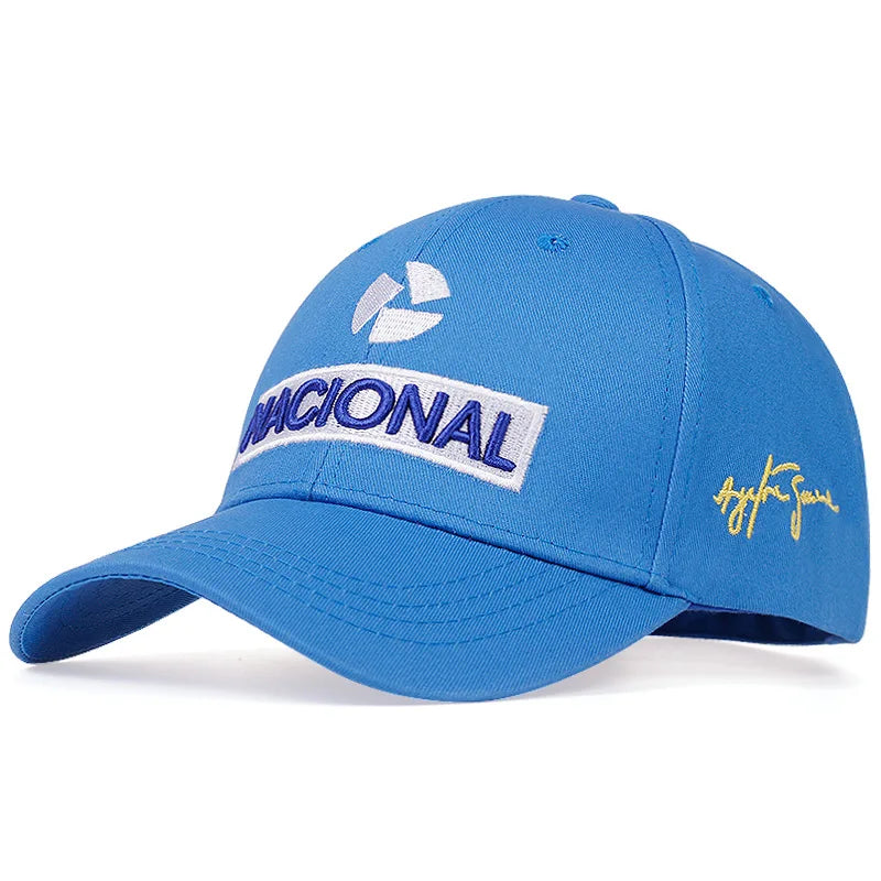 Ayrton Senna Embroidered Racing Baseball Cap