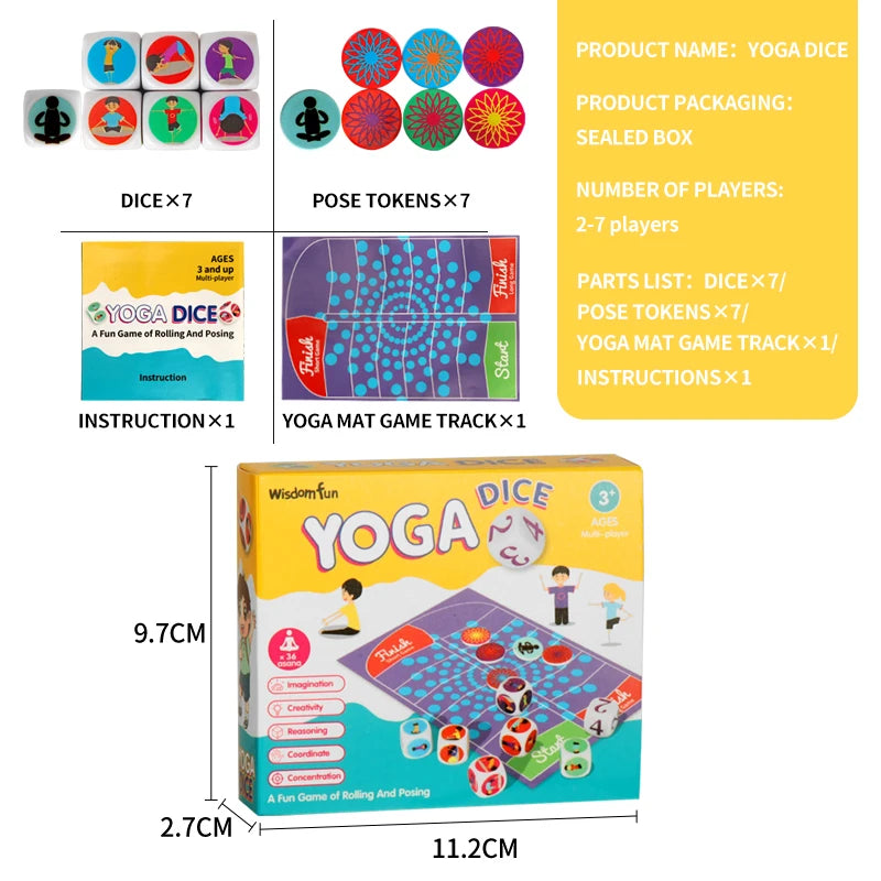 Acrylic Picture Story Dice Puzzle Game