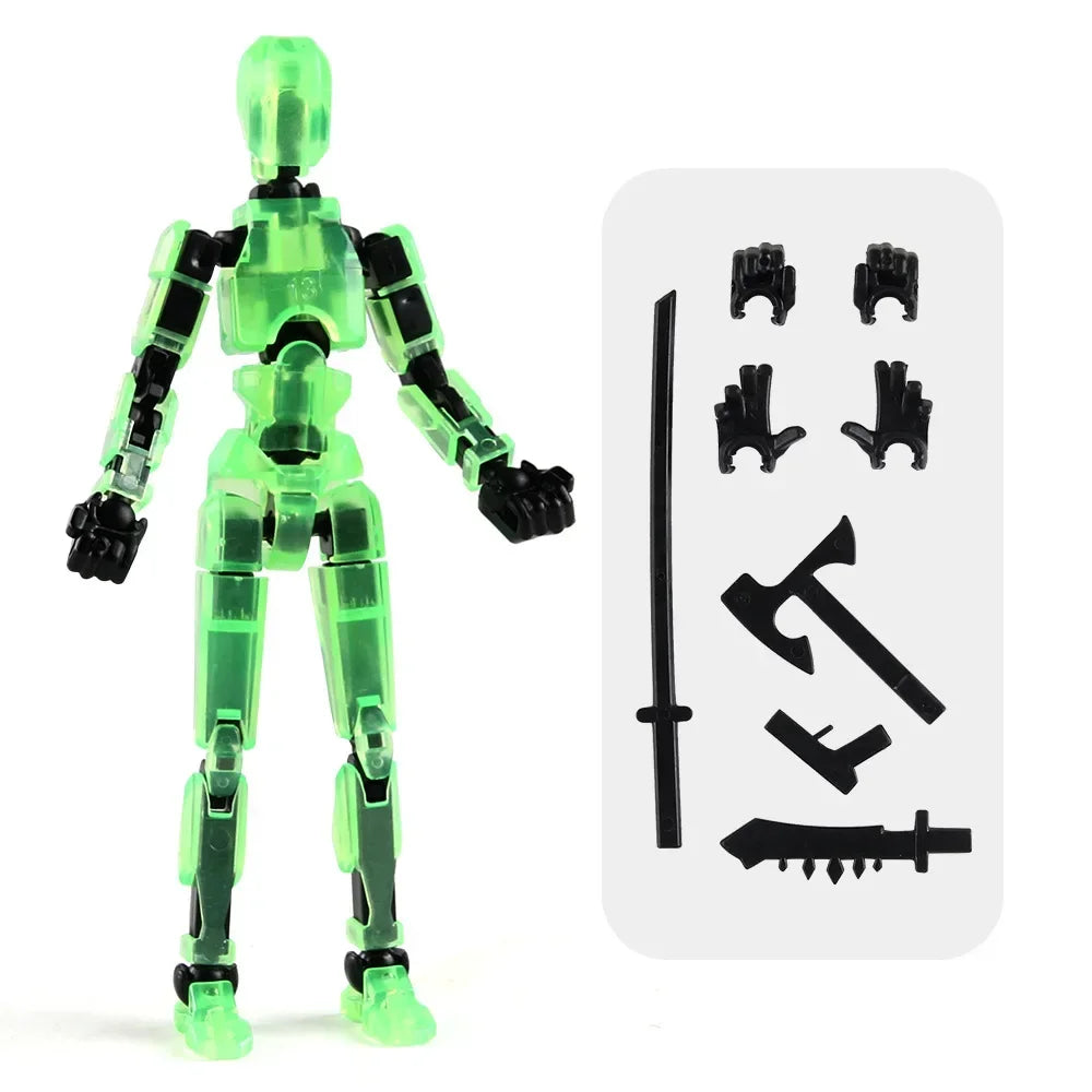 3D Printed Multi-Jointed Transforming Robot Action Figure
