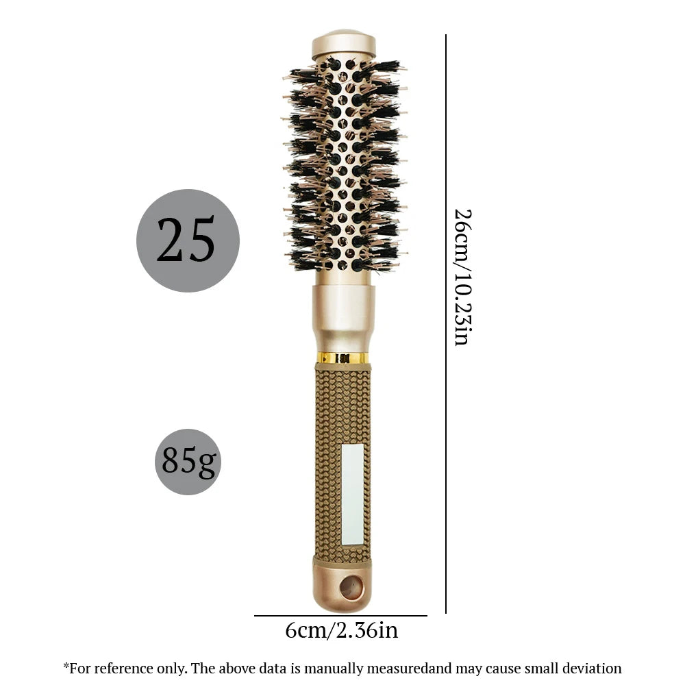 Anti-Static Aluminum Round Hair Curling Brush
