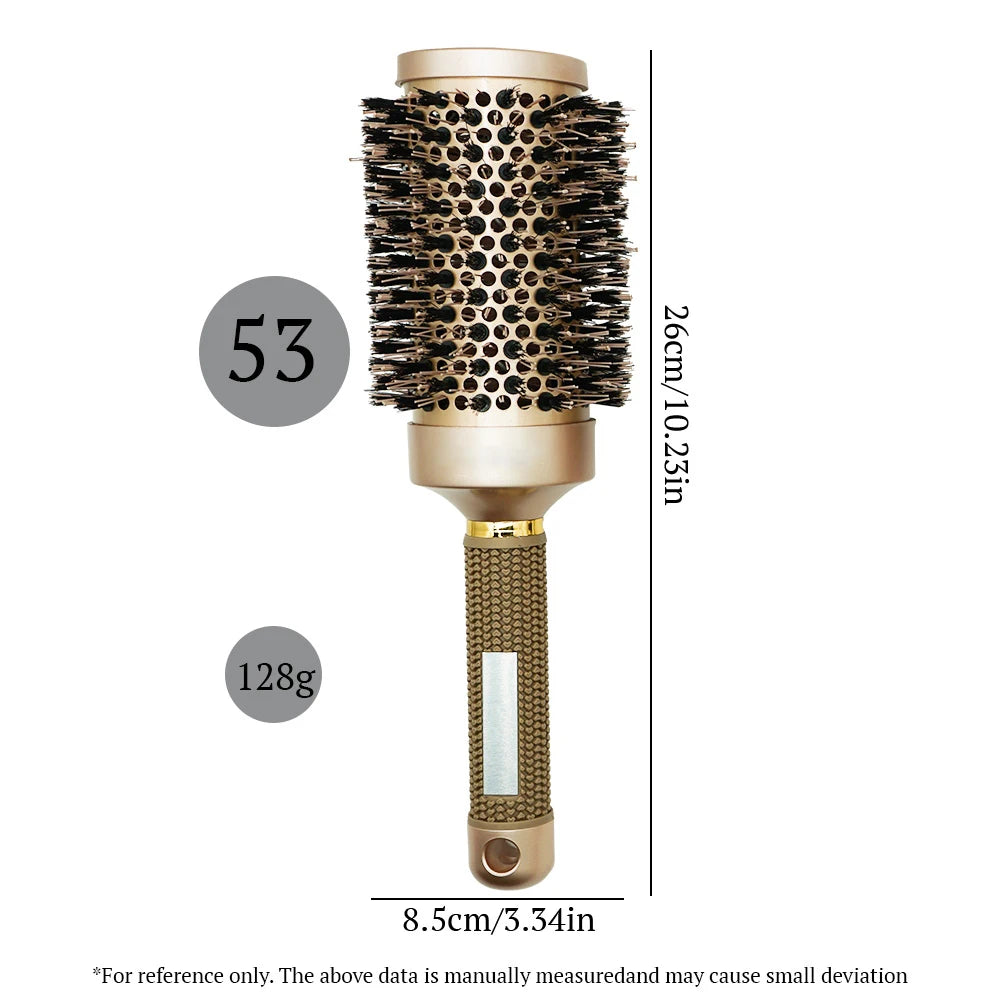 Anti-Static Aluminum Round Hair Curling Brush