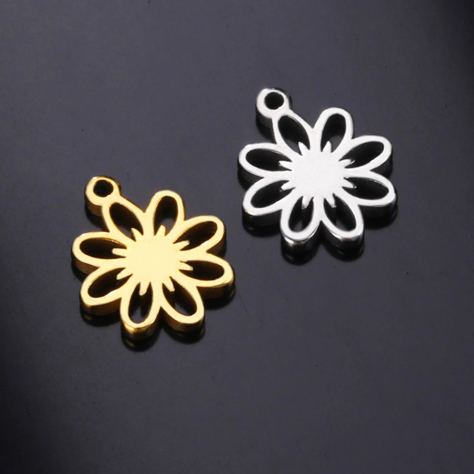 5pcs Stainless Steel Mini Charms for Jewelry Making