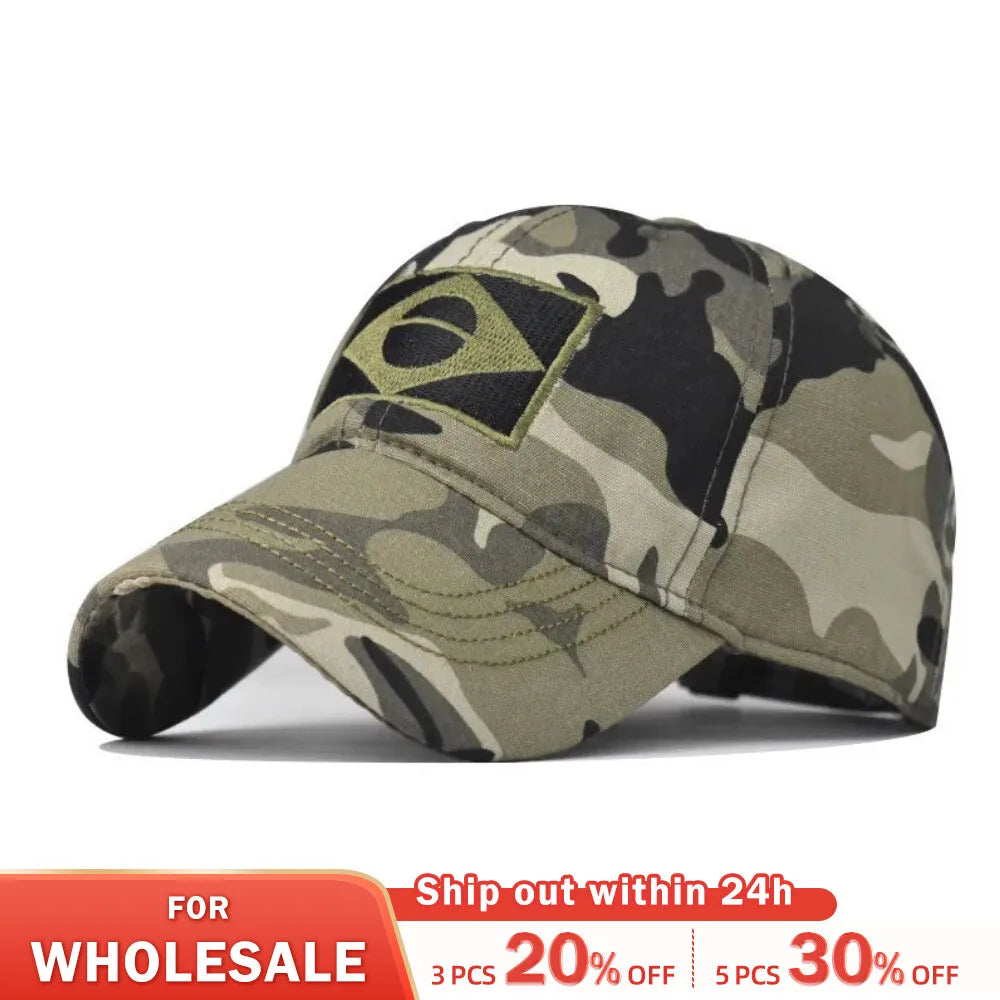 Army Camouflage Embroidered Baseball Cap