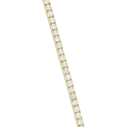 Diamond Tennis Bracelet | 14K Yellow Gold | 3 Color Variant Options | CT and MM Options Available