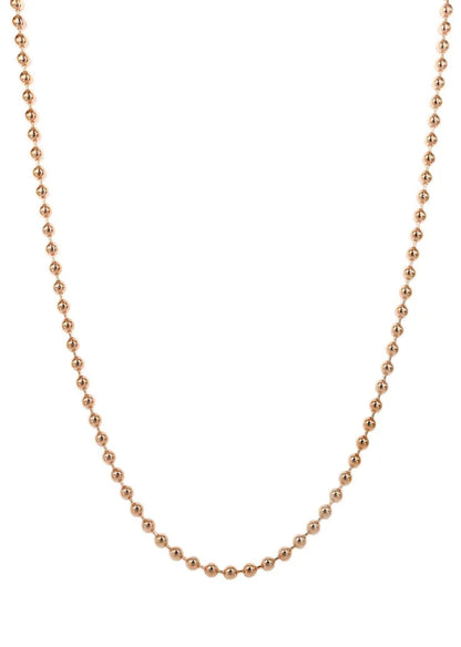 Dog Tag Chain 14K - Rose Gold