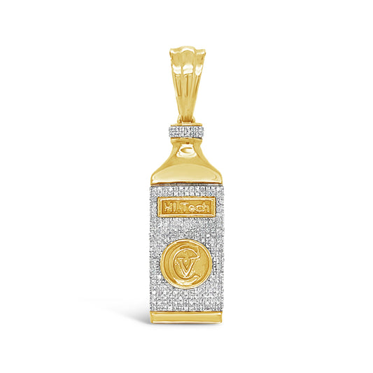 Hi Tech Bottle Pendant -  Diamond Yellow Gold | 0.47CTW | 10K