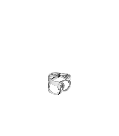 Éole Ring - Silver in rhodium-plated brass