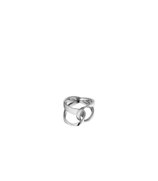 Éole Ring - Silver in rhodium-plated brass