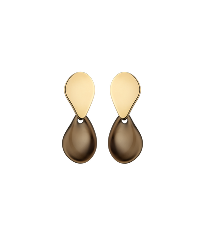 Naé Earrings - Smoked glass