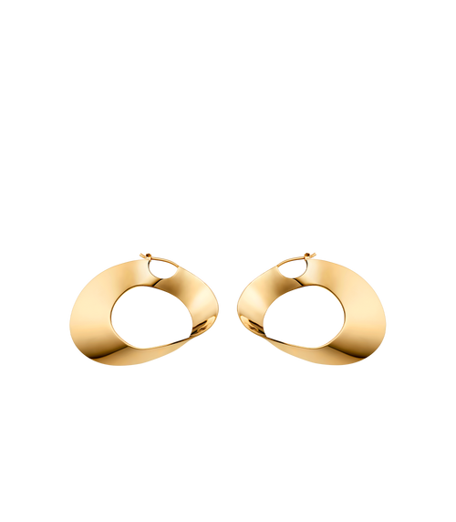 Éole Hoop Earrings - 24 carat gold gilded