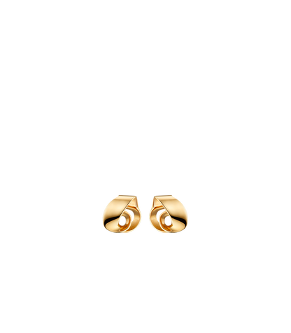 Éole Stud Earrings - 24 carat gold gilded