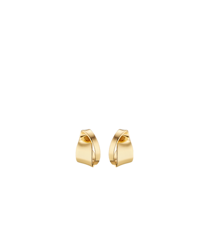 Éole Curled Earrings - 24 carat gold-gilded
