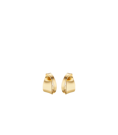 Éole Curled Earrings - 24 carat gold-gilded