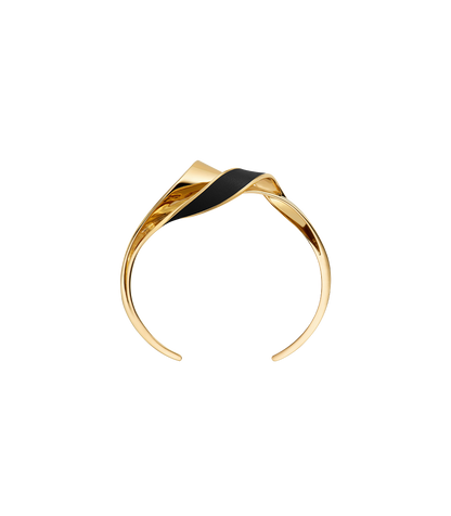 Éole Cuff - Black Leather