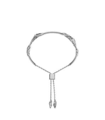 Eroz Bangle - Silver in rhodium-plated brass