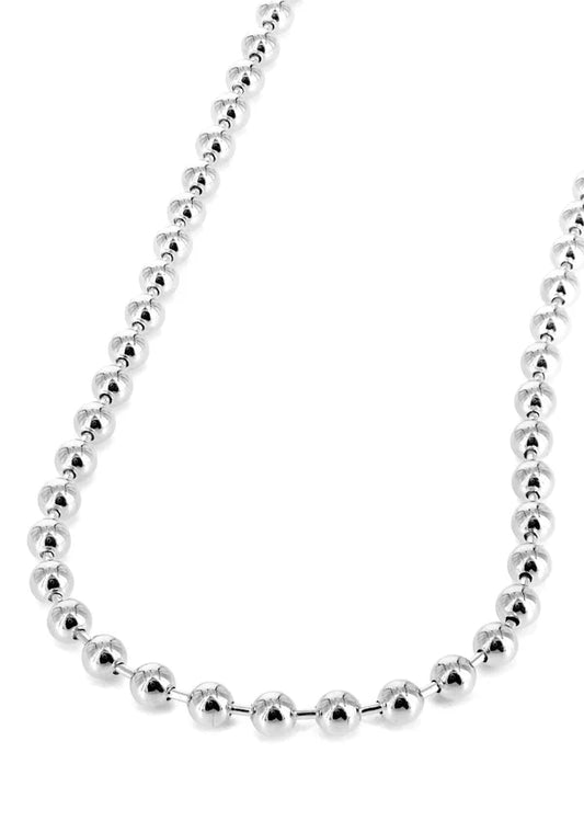 Dog Tag Chain 10K/14K - White Gold