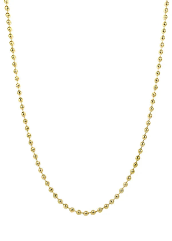 Dog Tag Chain 10K/14K - Yellow Gold