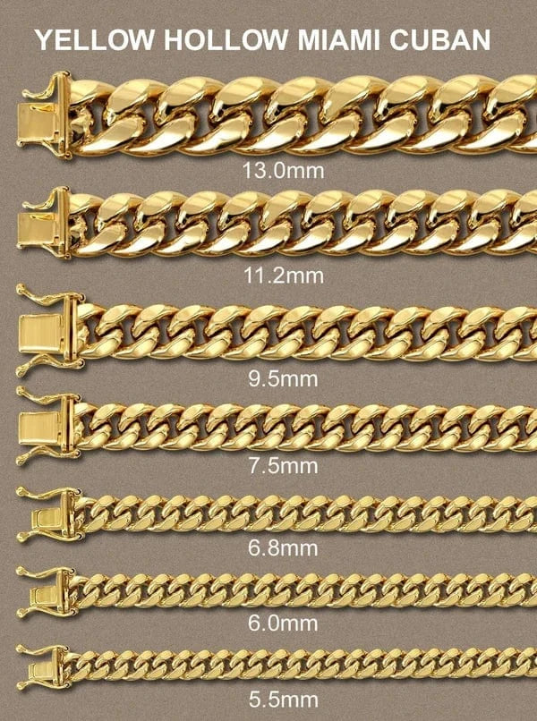 Hollow Miami Cuban Link Bracelet 10K/14K - Yellow Gold